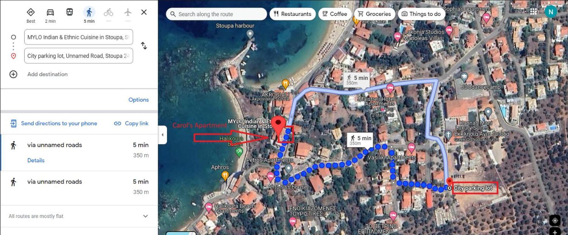 Stoupa Beachside Retro Apartment Екстер'єр фото